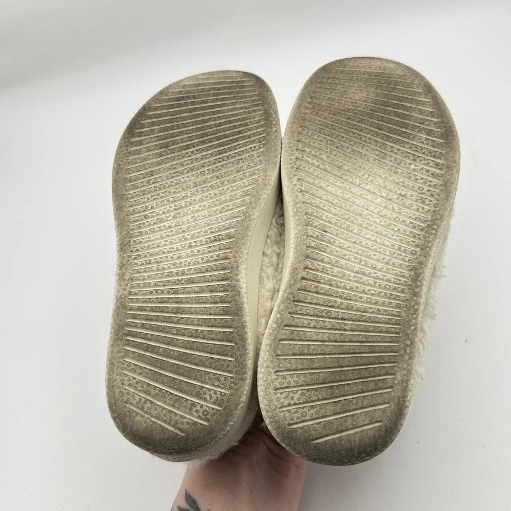 Allbirds Smallbirds Shoes Girls Y1 Ivory Lounger Merino Wool‎ Fluff Teddy Boucle